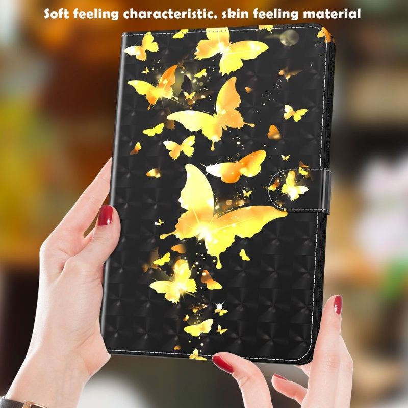 Obal Zlatý Motýlek Pro Samsung Galaxy Tab A8 (2021)