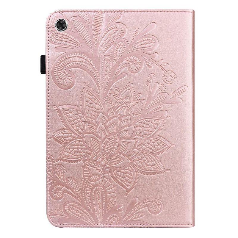 Samsung Galaxy Tab A8 (2021) Elegantní Krajkový Květinový Obal
