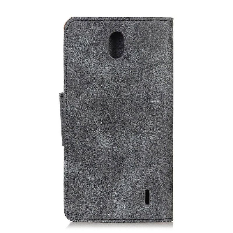 Kožené Pouzdro Folio Na Nokia 1 Plus Edouard Vintage Z Umělé Kůže