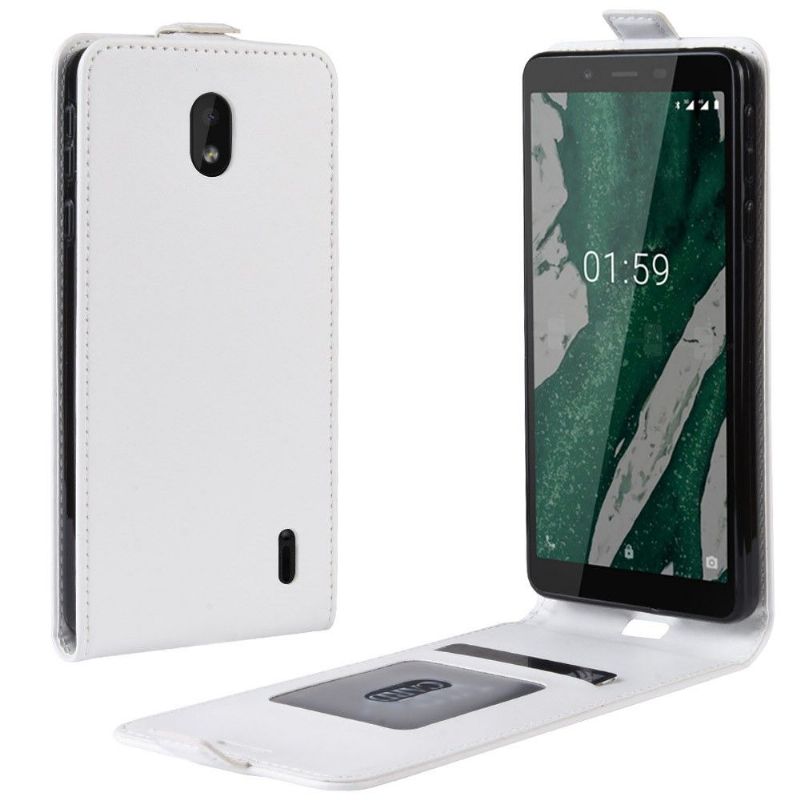 Kožené Pouzdro Folio Na Nokia 1 Plus Flipové Pouzdro Vertikální Umělá Kůže