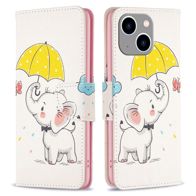 Flipové Pouzdro Na iPhone 15 Plus Slůně