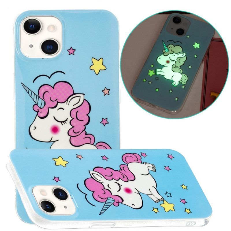 Kryt Na iPhone 15 Plus Fluorescenční Jednorožec