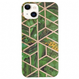 Kryt Na iPhone 15 Plus Okázalý Geometrický Mramor