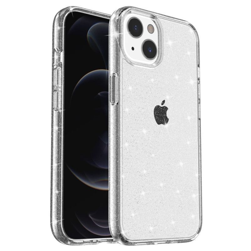 Kryt Na iPhone 15 Plus Transparentní Třpytky