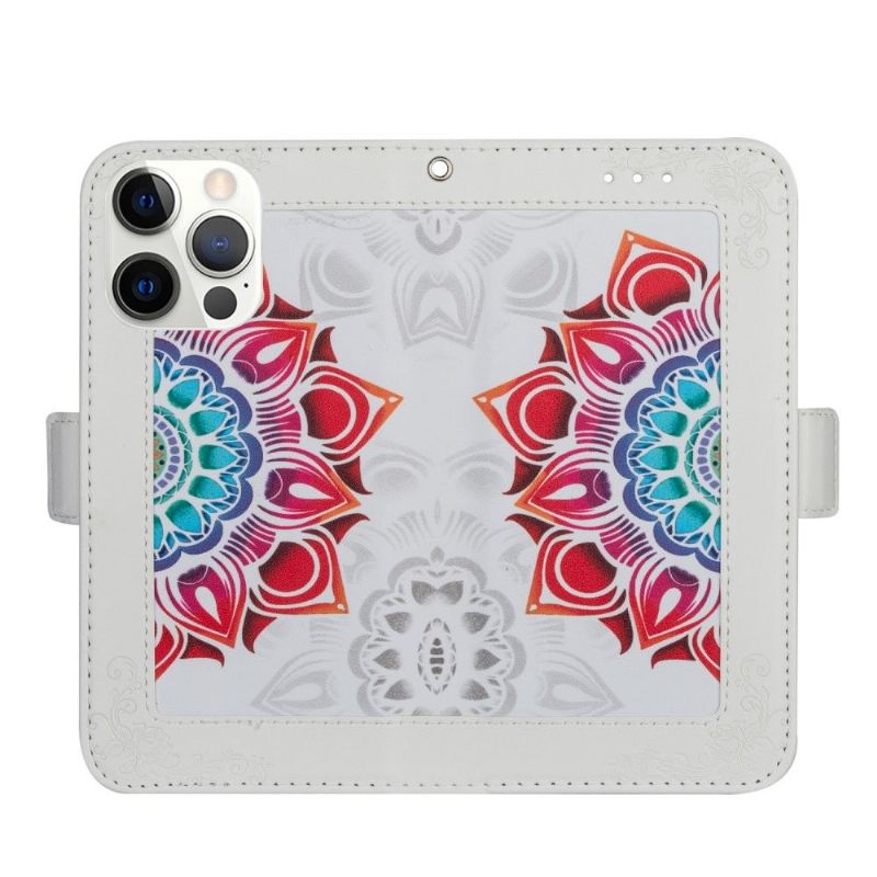 Flipové Pouzdro Na iPhone 13 Pro Max Barevná Mandala Lady