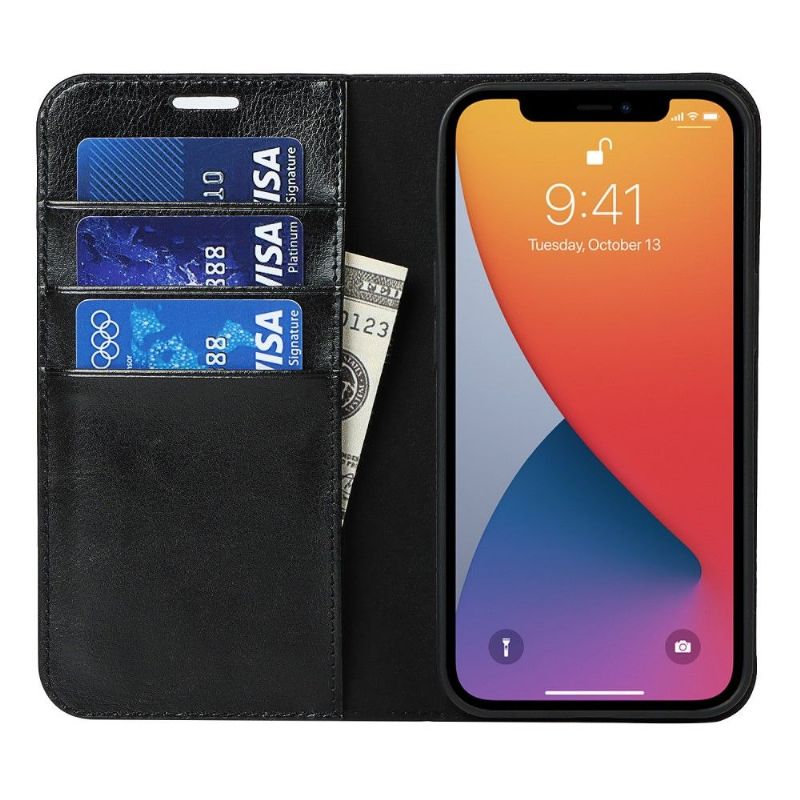 Flipové Pouzdro Na iPhone 13 Pro Max Funkce Podpory Koženého Držáku Karty