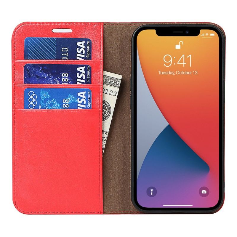 Flipové Pouzdro Na iPhone 13 Pro Max Funkce Podpory Koženého Držáku Karty