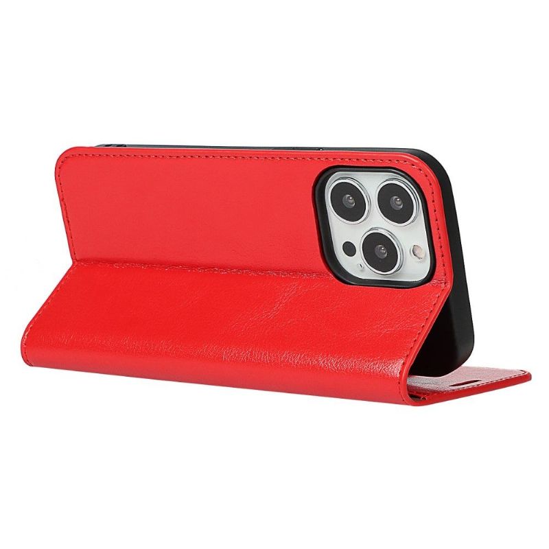 Flipové Pouzdro Na iPhone 13 Pro Max Funkce Podpory Koženého Držáku Karty