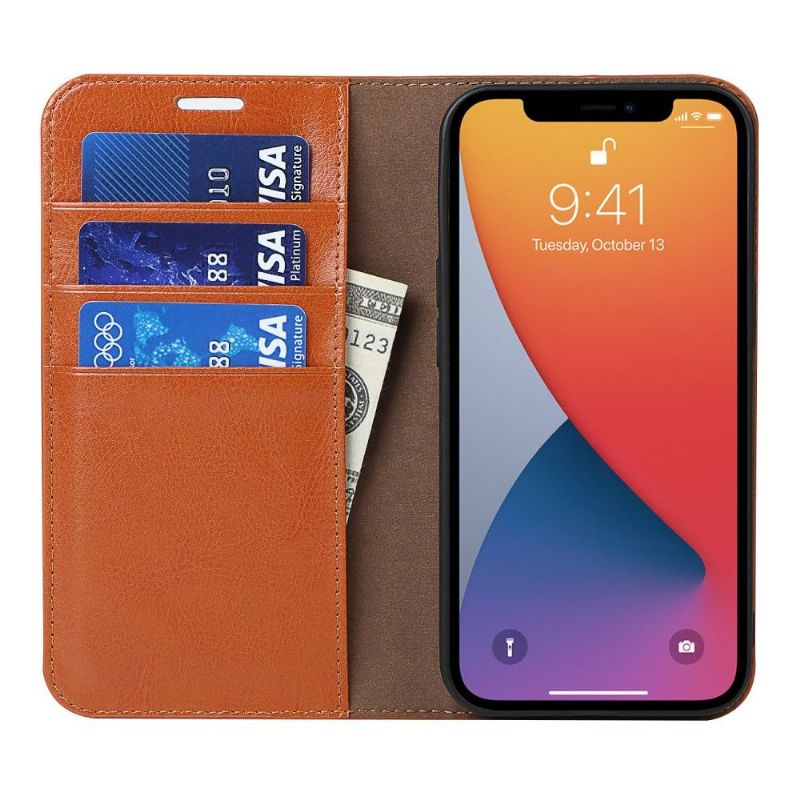 Flipové Pouzdro Na iPhone 13 Pro Max Funkce Podpory Koženého Držáku Karty