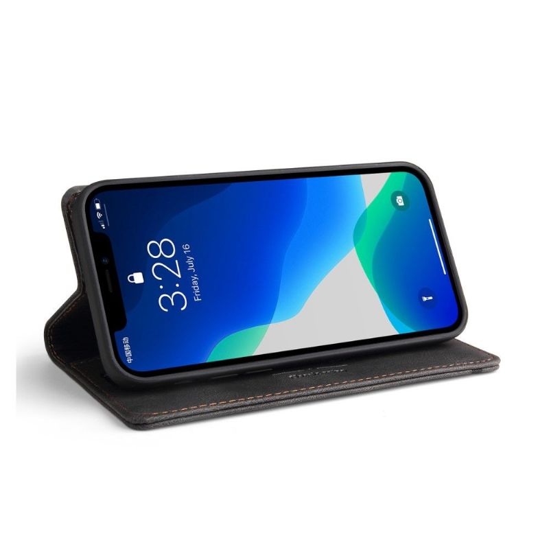 Flipové Pouzdro Na iPhone 13 Pro Max Gq.utrobe Faux Leather Retro
