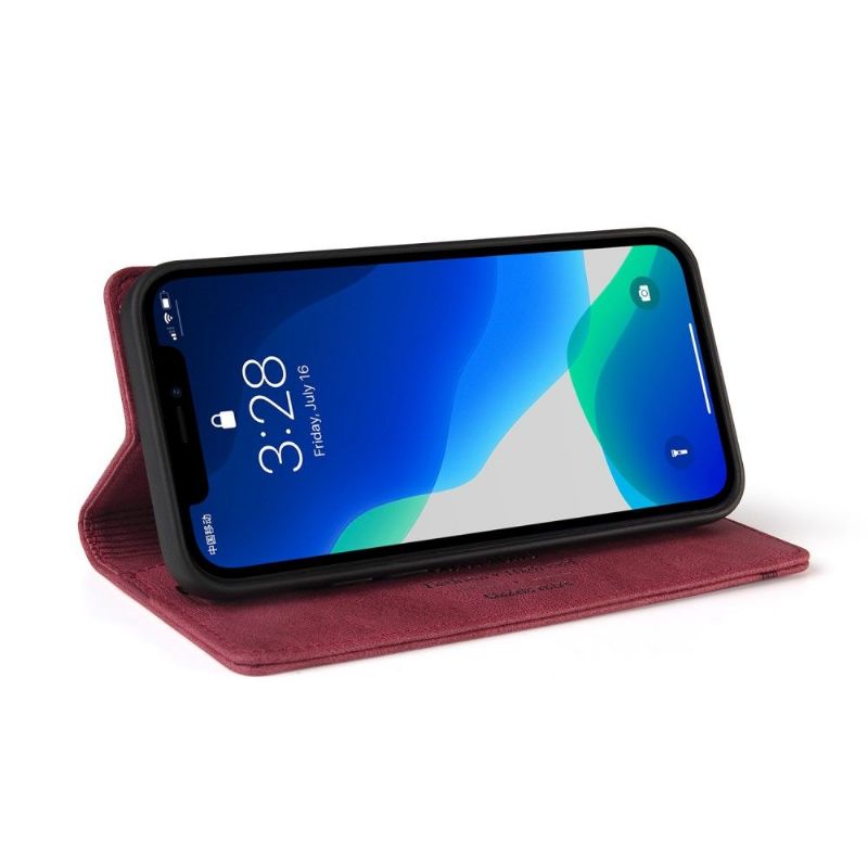 Flipové Pouzdro Na iPhone 13 Pro Max Gq.utrobe Faux Leather Retro