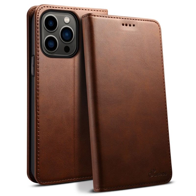 Flipové Pouzdro Na iPhone 13 Pro Max Kožené Pouzdro Kůže Ve Stylu Překlápění
