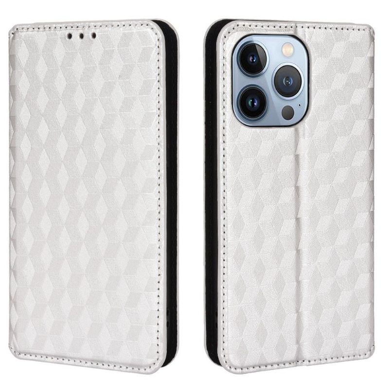 Flipové Pouzdro Na iPhone 13 Pro Max Kožené Pouzdro Návrh Geometrie