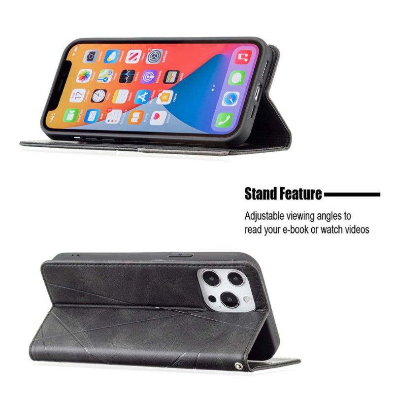 Flipové Pouzdro Na iPhone 13 Pro Max Kožený Držitel Karty Ve Stylu Célinia