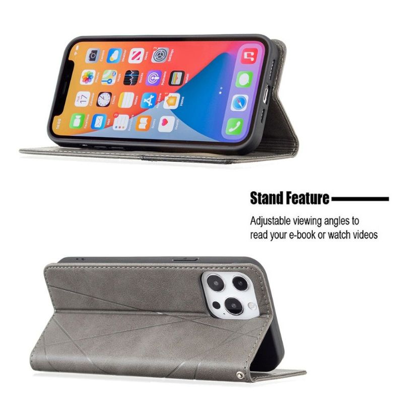 Flipové Pouzdro Na iPhone 13 Pro Max Kožený Držitel Karty Ve Stylu Célinia