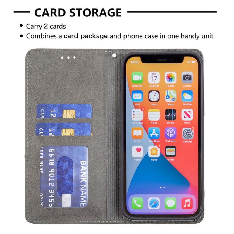 Flipové Pouzdro Na iPhone 13 Pro Max Kožený Držitel Karty Ve Stylu Célinia