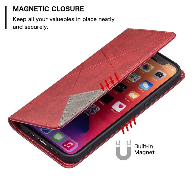 Flipové Pouzdro Na iPhone 13 Pro Max Kožený Držitel Karty Ve Stylu Célinia