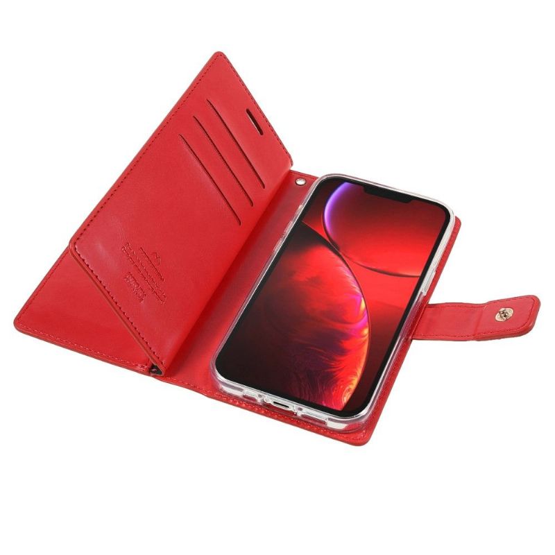 Flipové Pouzdro Na iPhone 13 Pro Max Mansoor Imitace Kůže