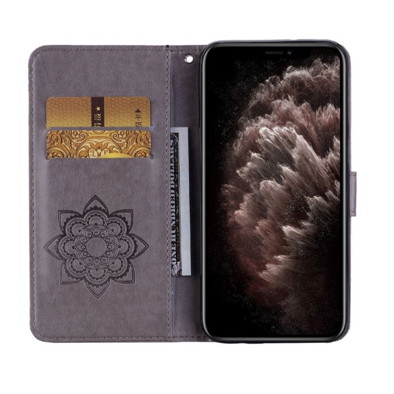Flipové Pouzdro Na iPhone 13 Pro Max Reliéfní Sova