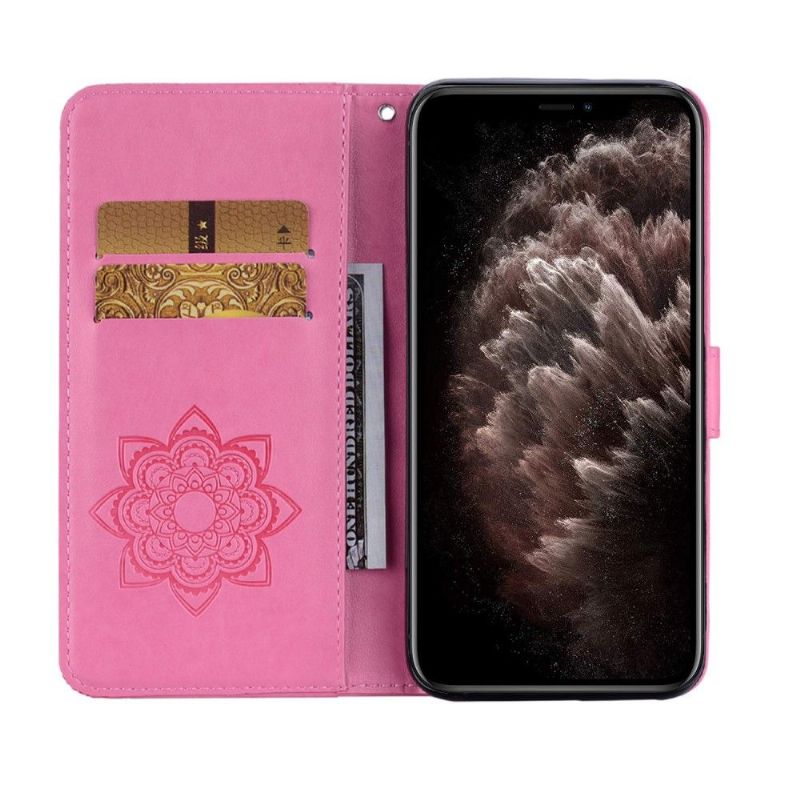 Flipové Pouzdro Na iPhone 13 Pro Max Reliéfní Sova
