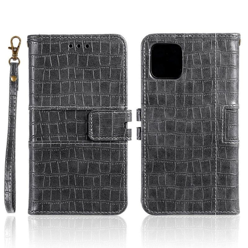 Flipové Pouzdro Na iPhone 13 Pro Max Styl Kůže S Efektem Croc