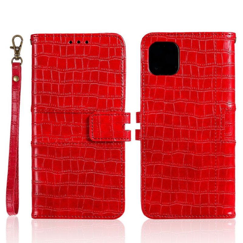 Flipové Pouzdro Na iPhone 13 Pro Max Styl Kůže S Efektem Croc
