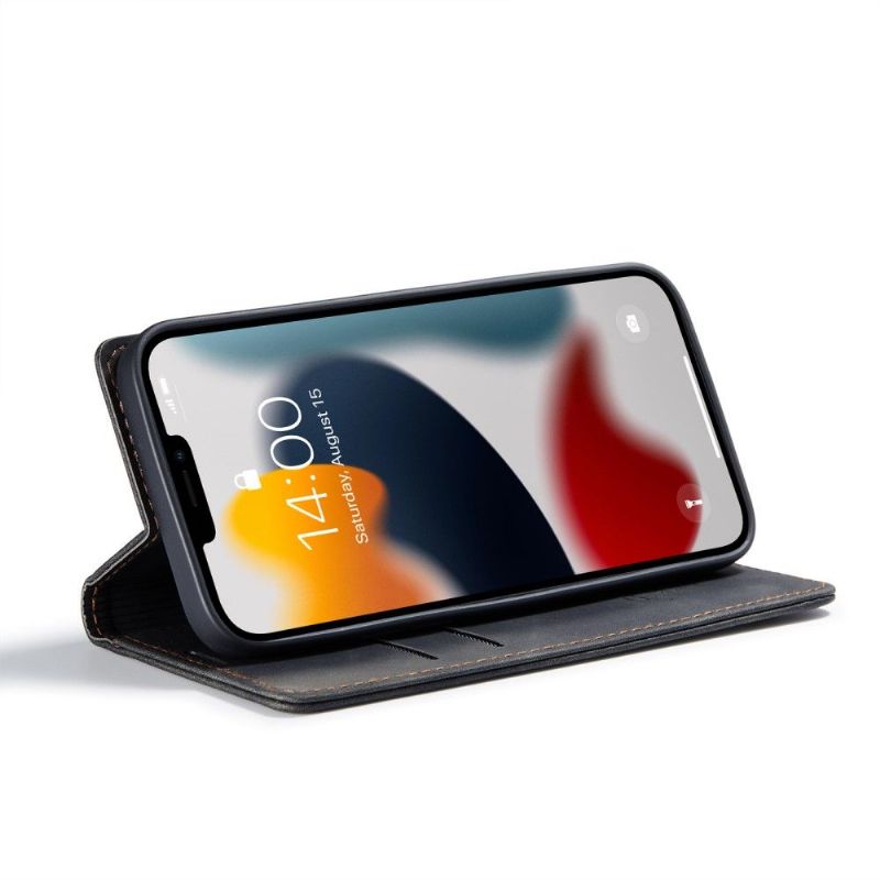 Kožené Pouzdro Na iPhone 13 Pro Max Golia Z Imitace Kůže