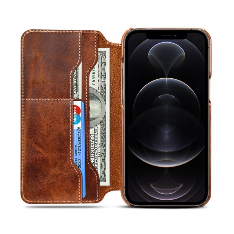 Kožené Pouzdro Na iPhone 13 Pro Max Vintage Kůže