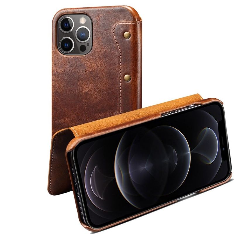 Kožené Pouzdro Na iPhone 13 Pro Max Vintage Kůže