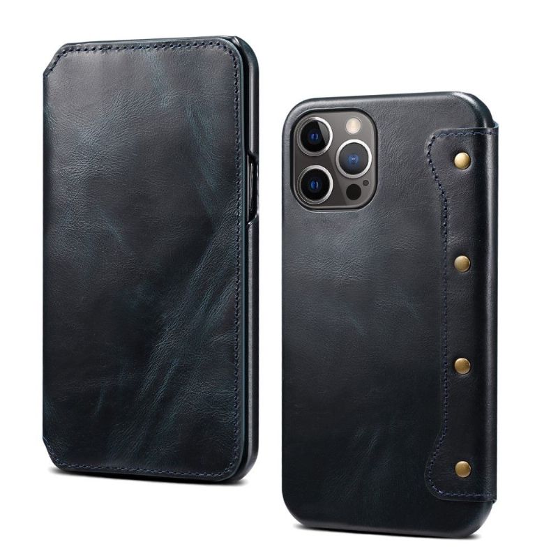 Kožené Pouzdro Na iPhone 13 Pro Max Vintage Kůže
