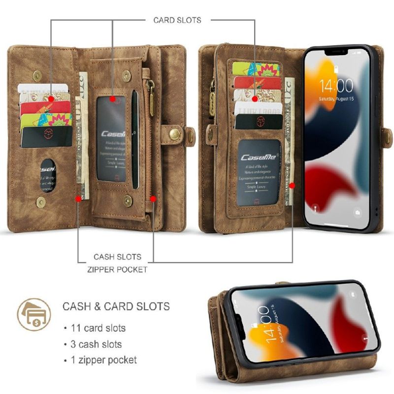 Kryt Flipové Pouzdro Na iPhone 13 Pro Max 2v1 Magnetický