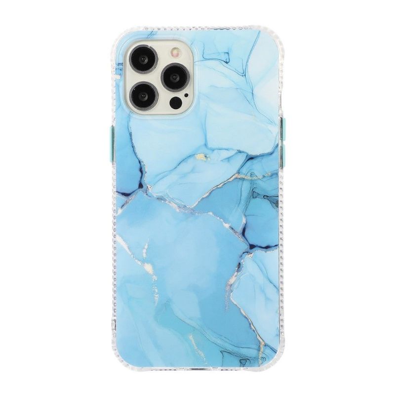 Kryt Na iPhone 13 Pro Max Barvy Mramorových Tlačítek