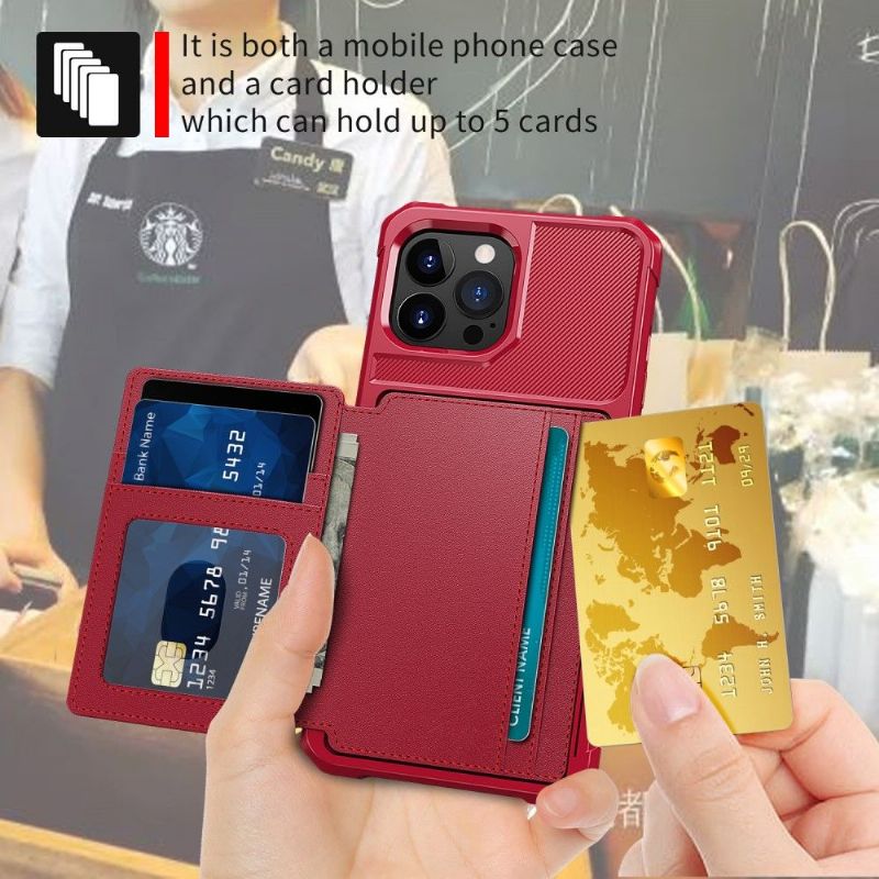 Kryt Na iPhone 13 Pro Max Držák Karty Zm03
