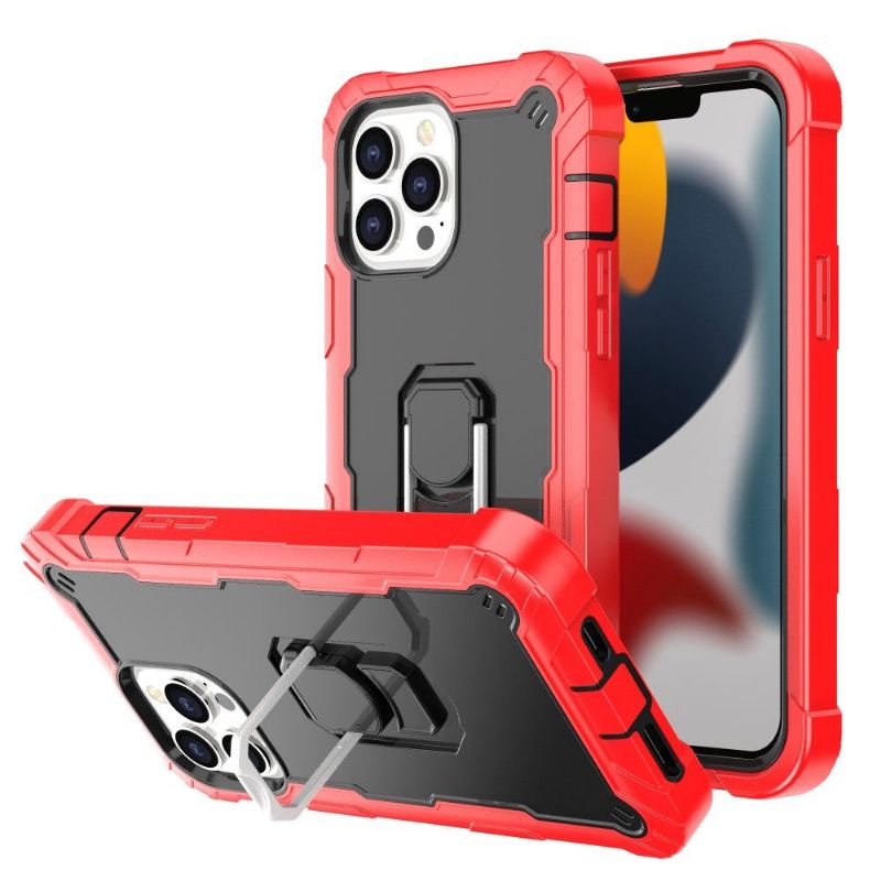 Kryt Na iPhone 13 Pro Max Dvoubarevné Kroužkové Brnění
