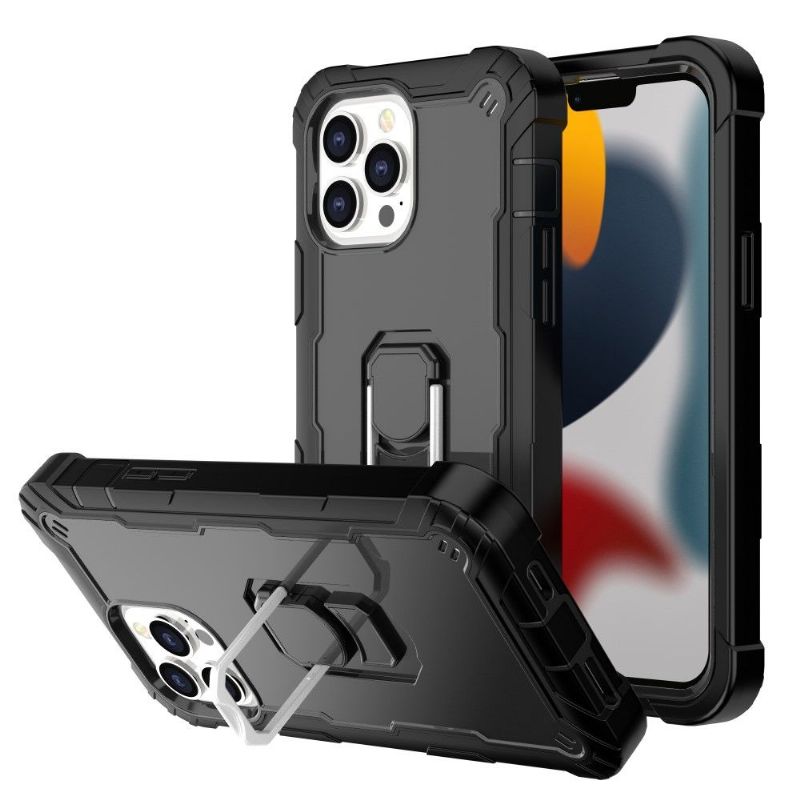 Kryt Na iPhone 13 Pro Max Dvoubarevné Kroužkové Brnění