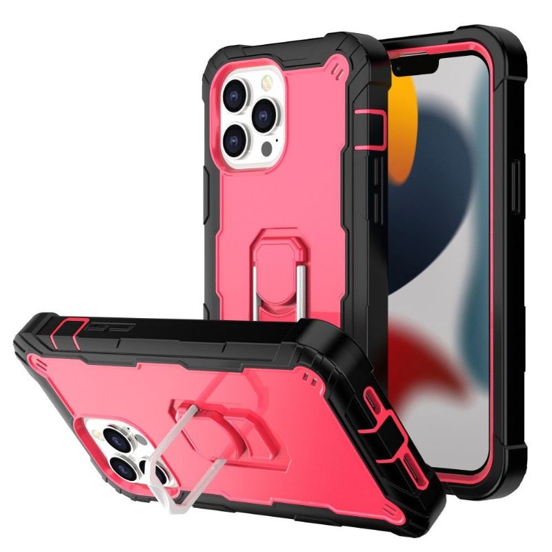 Kryt Na iPhone 13 Pro Max Dvoubarevné Kroužkové Brnění