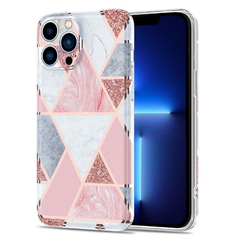 Kryt Na iPhone 13 Pro Max Geometrie Mramoru