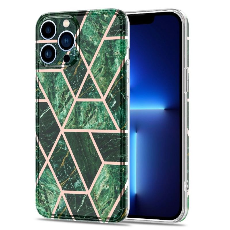 Kryt Na iPhone 13 Pro Max Geometrie Mramoru