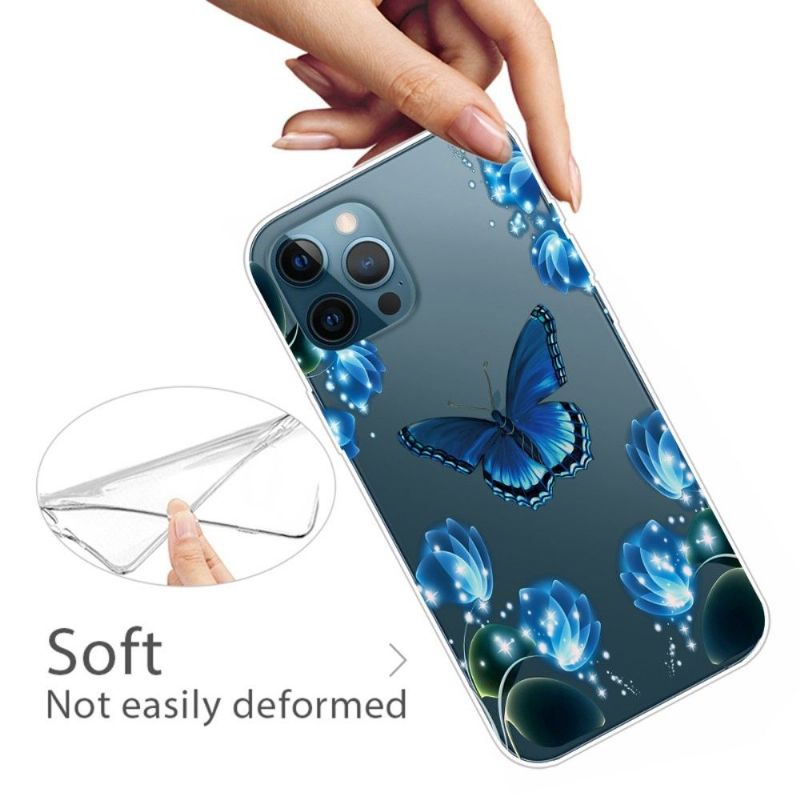 Kryt Na iPhone 13 Pro Max Modrý Motýl