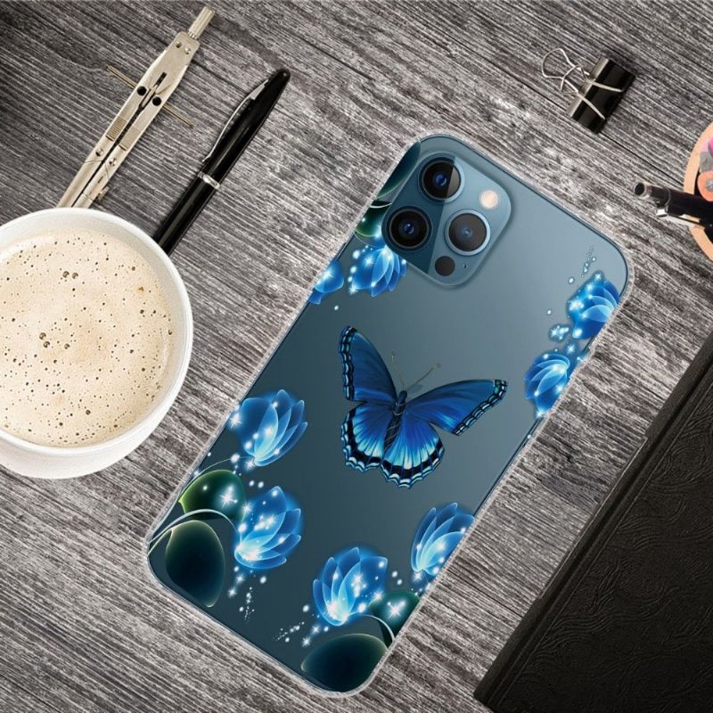 Kryt Na iPhone 13 Pro Max Modrý Motýl