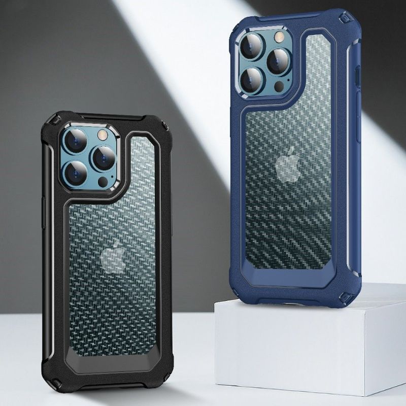 Kryt Na iPhone 13 Pro Max Vymazat Styl Uhlíkových Vláken