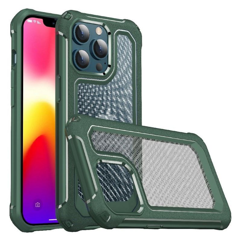 Kryt Na iPhone 13 Pro Max Vymazat Styl Uhlíkových Vláken