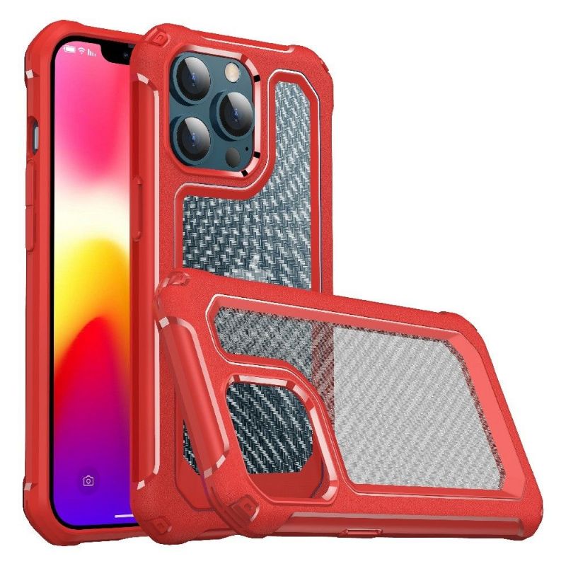 Kryt Na iPhone 13 Pro Max Vymazat Styl Uhlíkových Vláken
