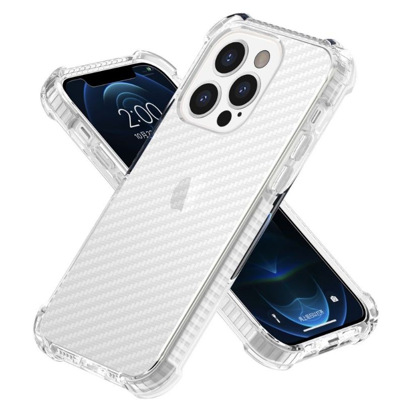 Kryt Na iPhone 13 Pro Max Čiré Uhlíkové Vlákno