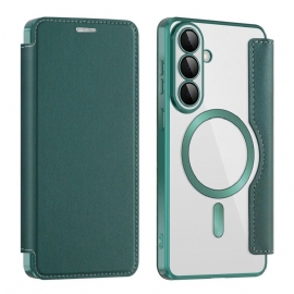 Kožené Pouzdro Samsung Galaxy S26 Plus Kryty Na Mobil Magnetický S Držákem Rfid Karty