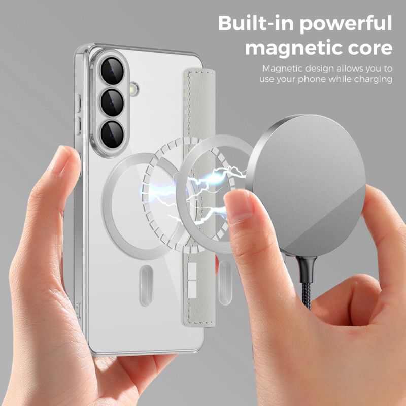 Kožené Pouzdro Samsung Galaxy S26 Plus Kryty Na Mobil Magnetický S Držákem Rfid Karty