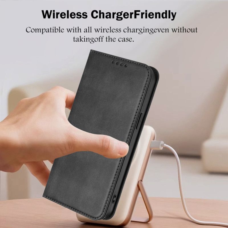 Kožené Pouzdro Samsung Galaxy S26 Plus Kryty Na Mobil Texturovaná Rfid Ochrana Retro