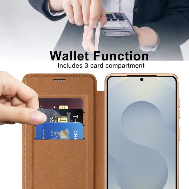 Kožené Pouzdro Samsung Galaxy S26 Plus Polstrovaný Držák Rfid Karty