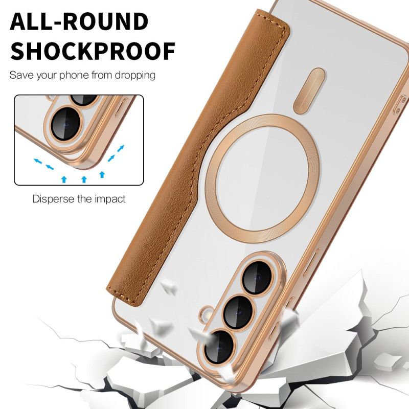 Kožené Pouzdro Samsung Galaxy S26 Plus Polstrovaný Držák Rfid Karty