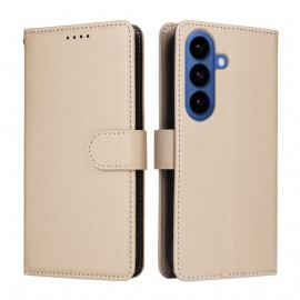 Kožený Kryt Na Samsung Galaxy S26 Plus Rfid Blokování A 3 Sloty Pro Karty